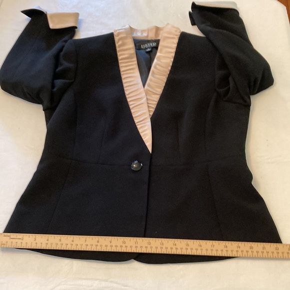 KASPER Jacket Blazer Black & Cream Blazer Jacket - Picture 12 of 14